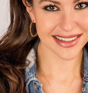 MB Signature Paperclip Hoops