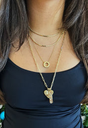 Love Bar on Paperclip Chain