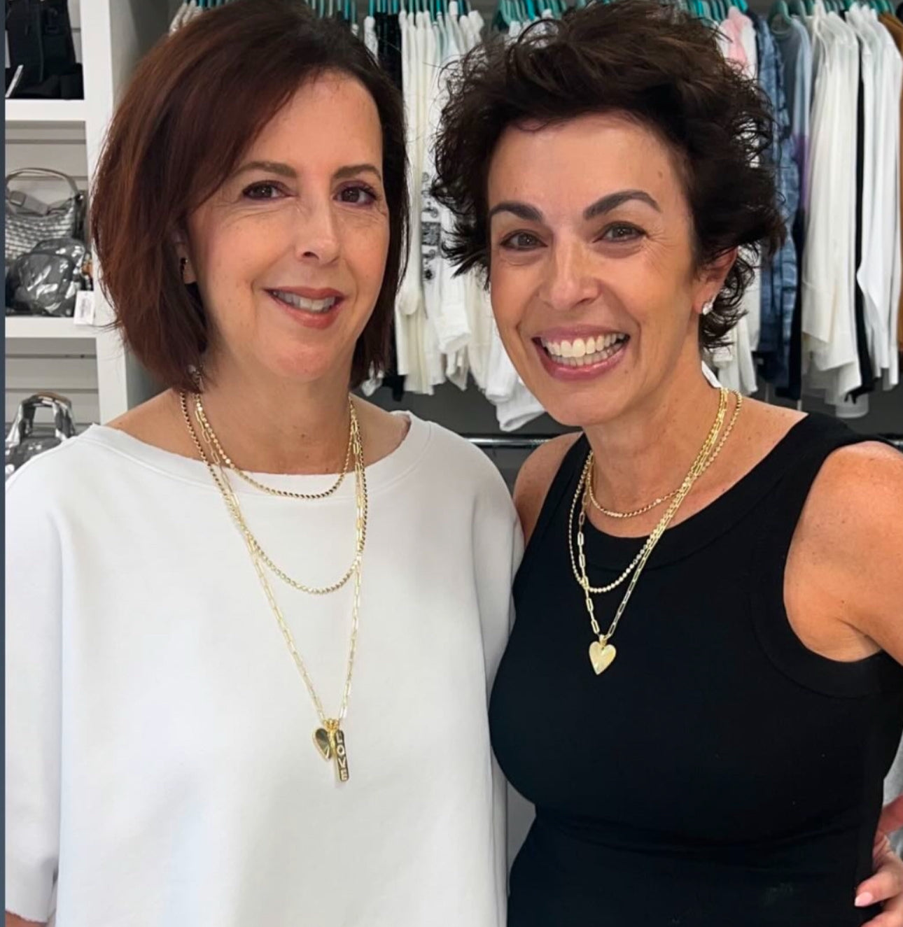 Fluted Heart Pendant on Paperclip Chain