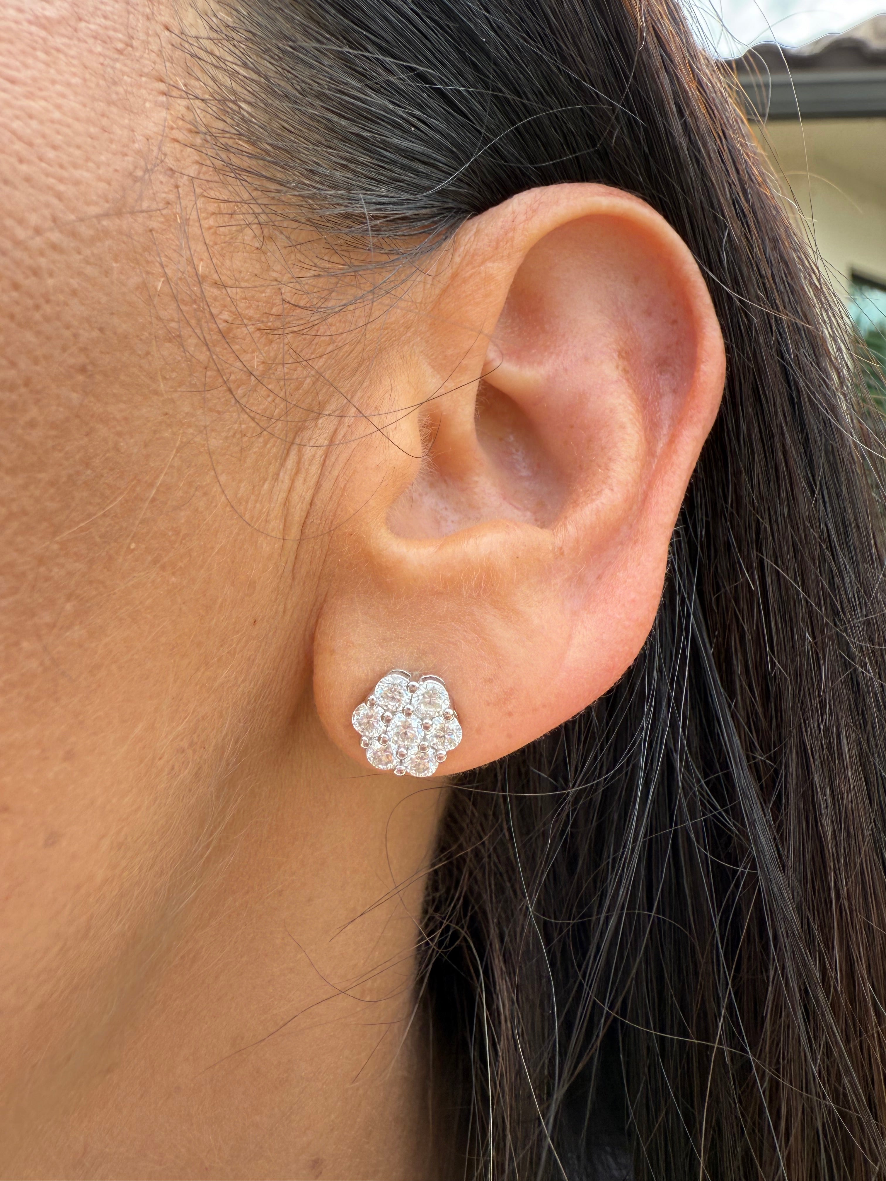 Honeycomb Stud Earring
