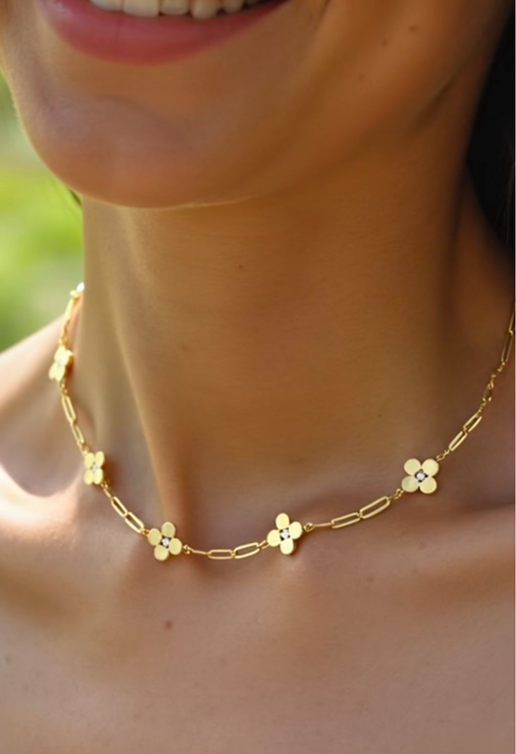 Flower Dot Necklace