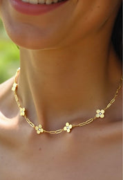 Flower Dot Necklace