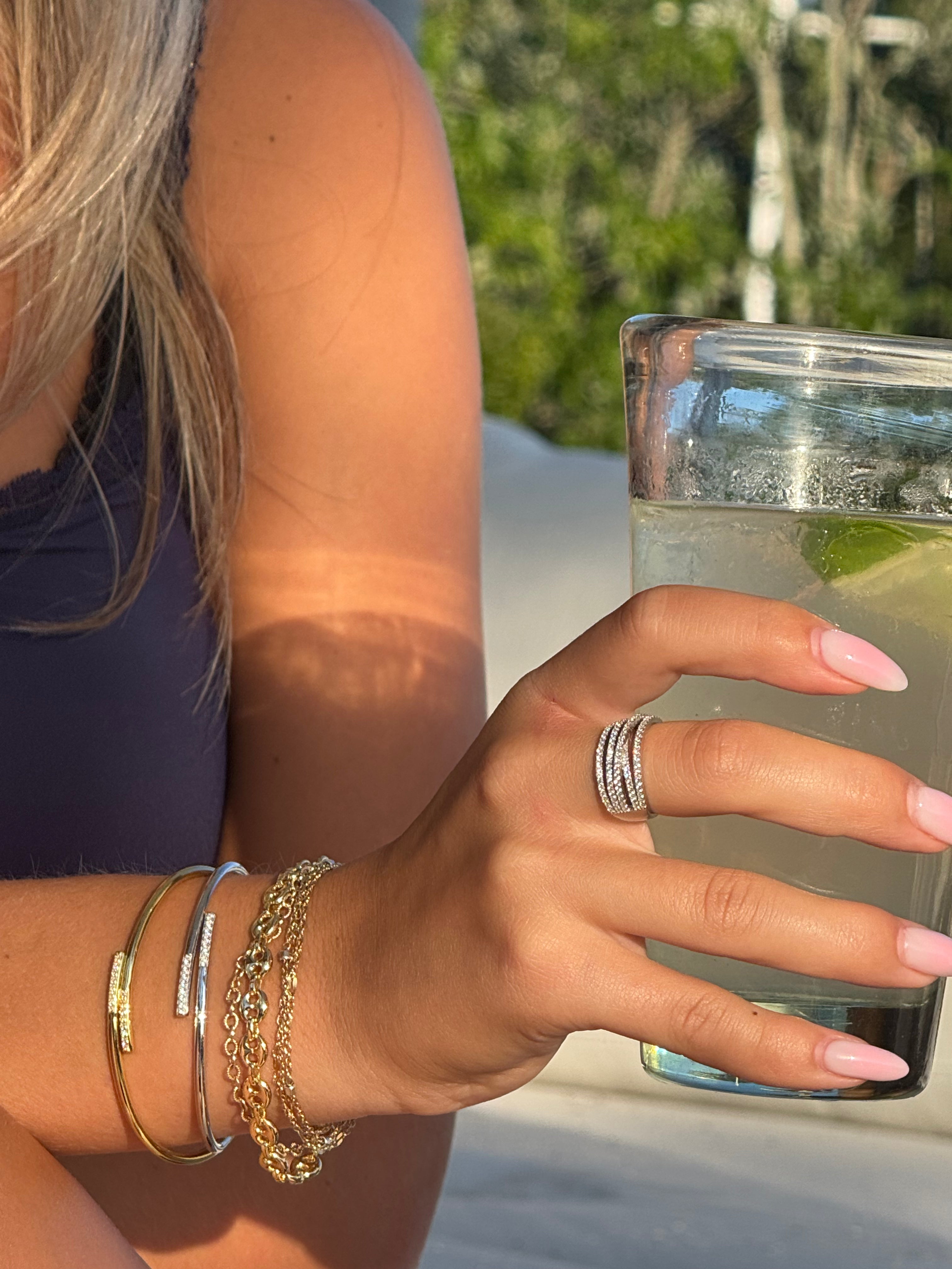 The Pavé Flex Bangle