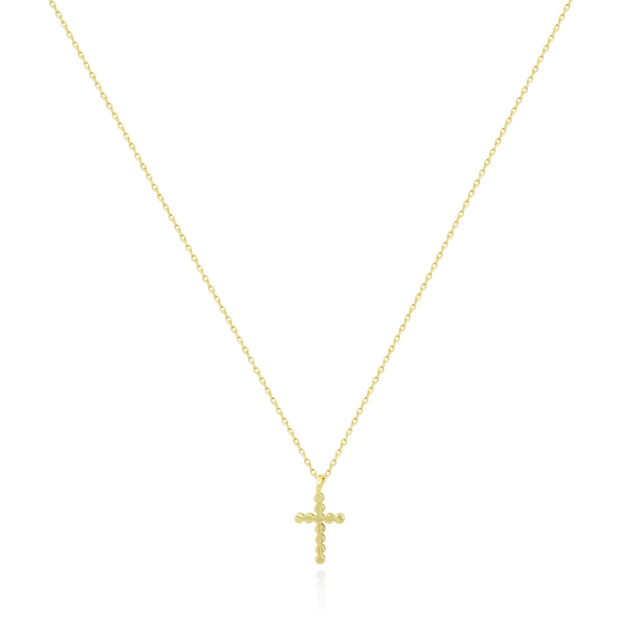 The Dot Cross Necklace