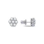 Honeycomb Stud Earring