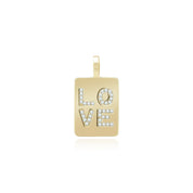 Love Plate Pendant