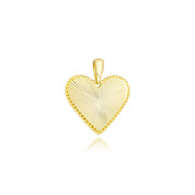 MB Fluted Heart Pendant