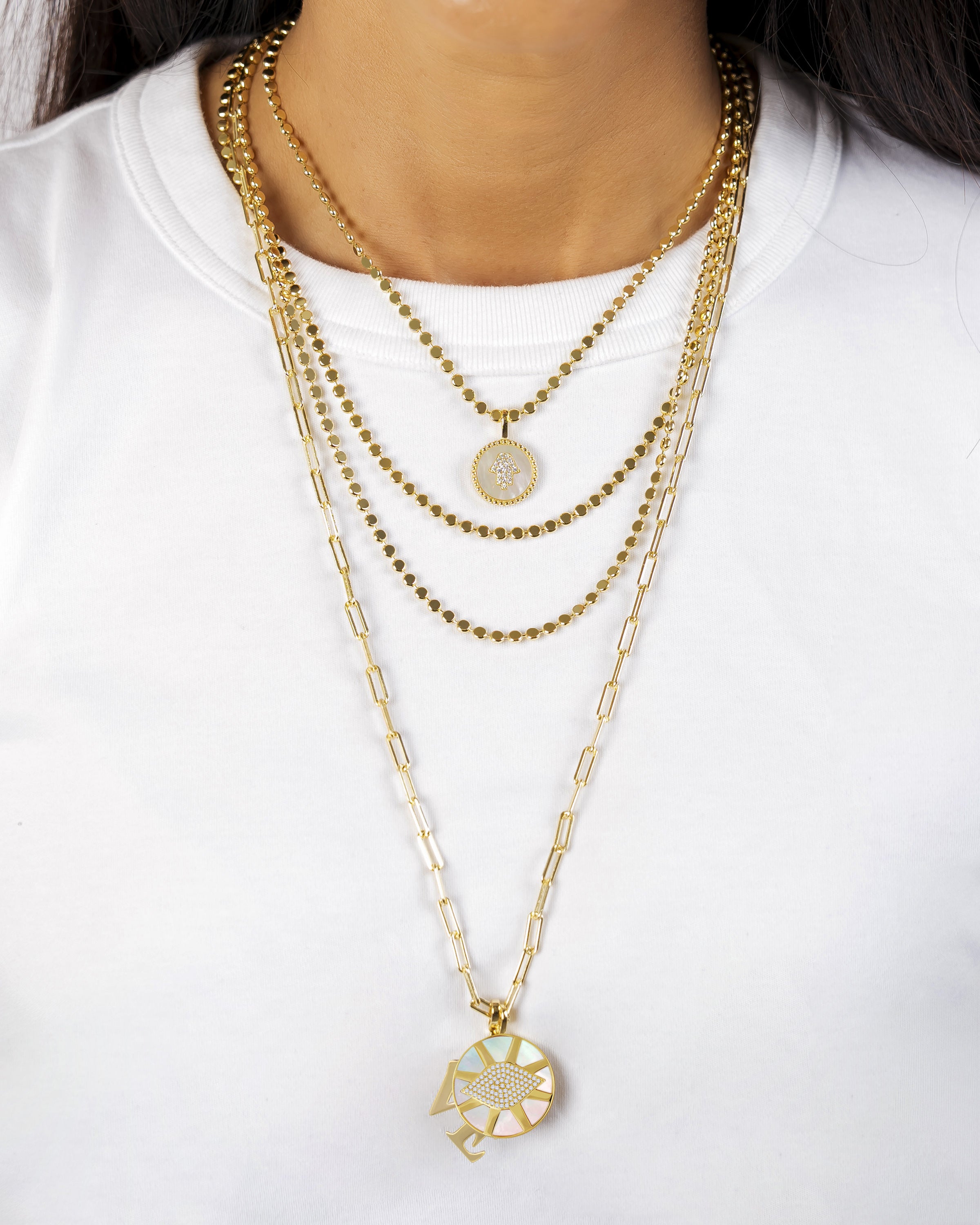 Evil Eye Coin Pendant