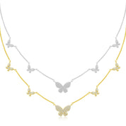 5 Pavé Butterfly Necklace