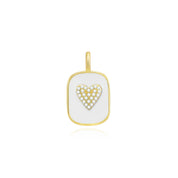 Enamel Heart on Dainty Chain