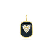 Enamel  Heart Pendant