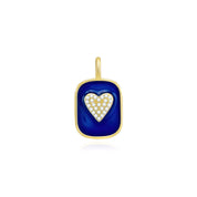 Enamel  Heart Pendant