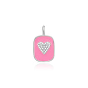Enamel  Heart Pendant