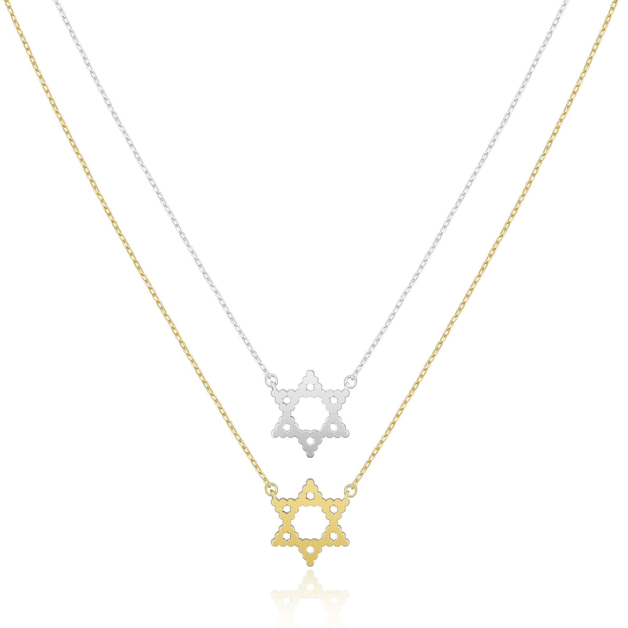 The Dot Star of David Necklace