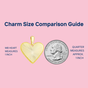 MB Fluted Heart Pendant