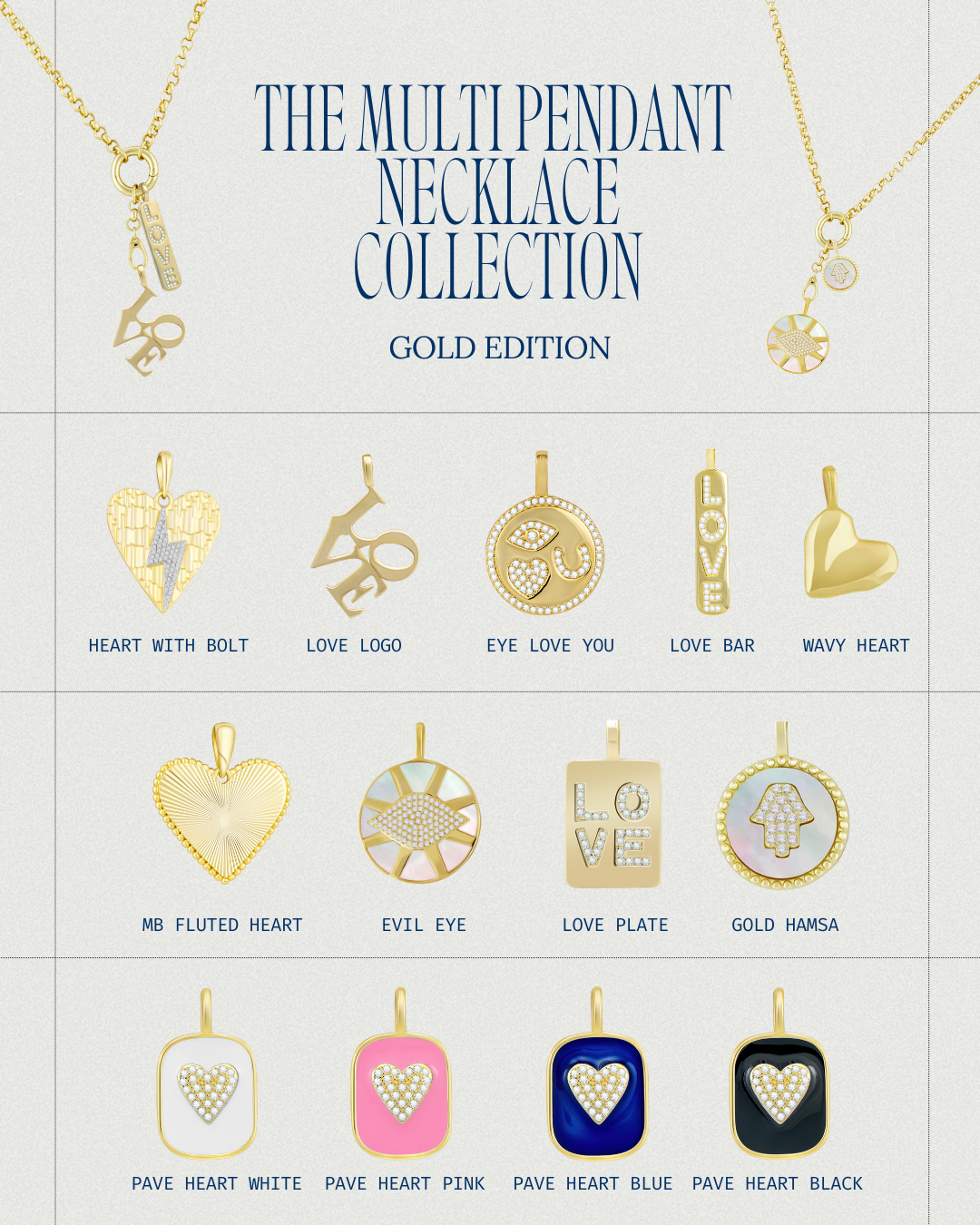 MB Multi-Pendant Necklace