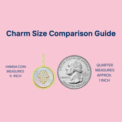 Hamsa Coin Pendant