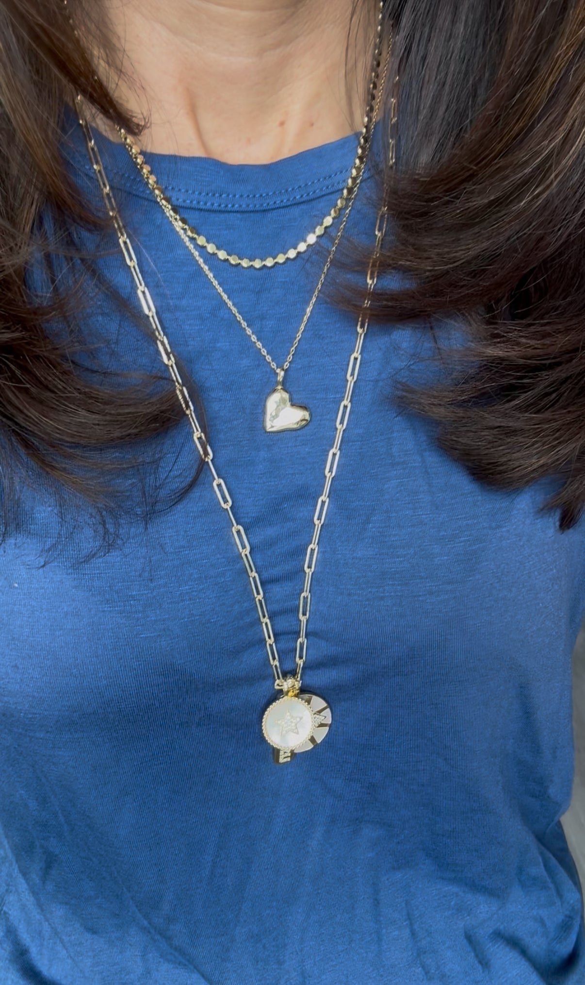 Wavy Heart on Dainty Chain