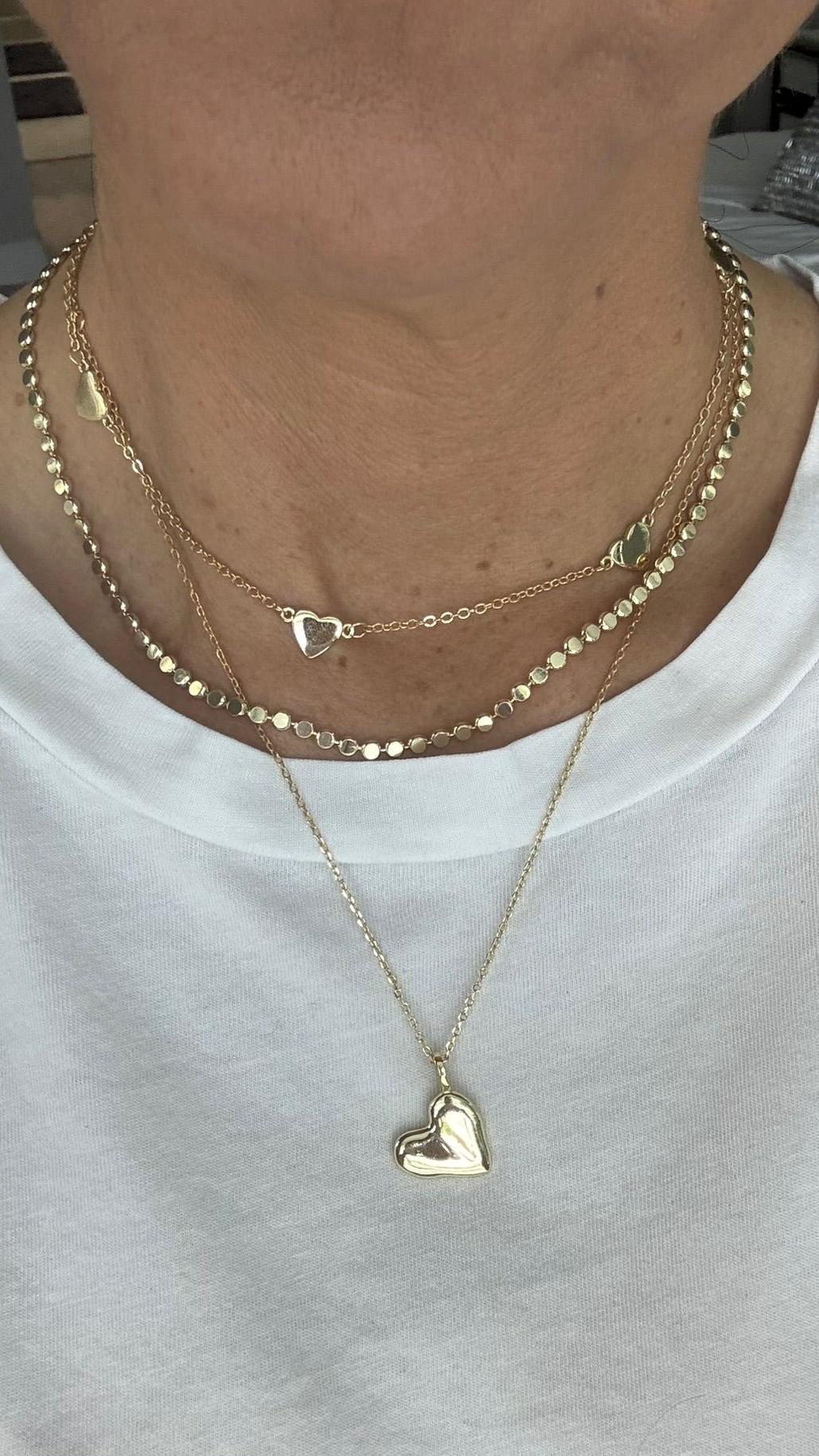 Wavy Heart on Dainty Chain