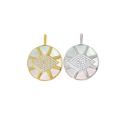 Evil Eye Coin Pendant
