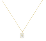 Enamel Heart on Dainty Chain