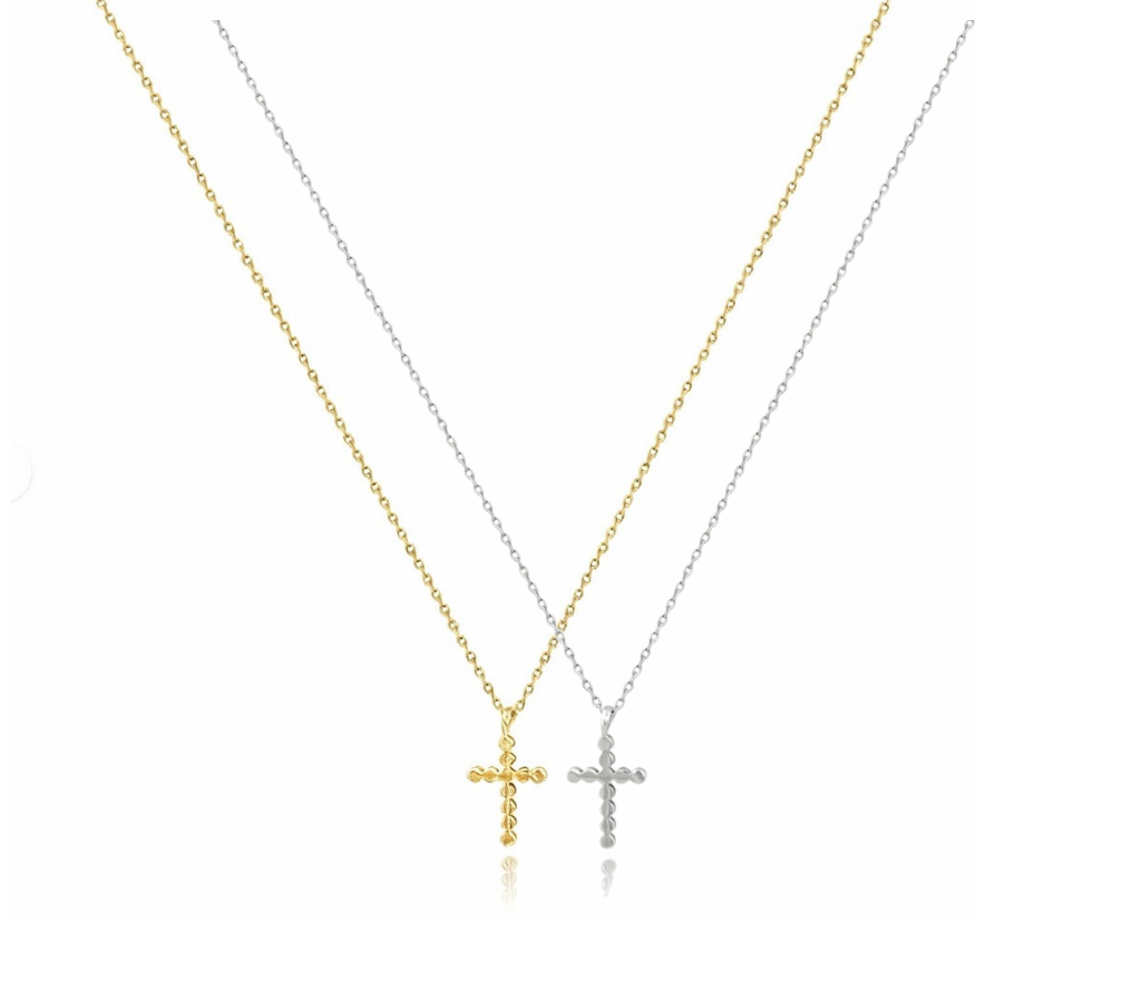 Dot Cross Necklace