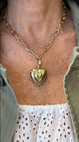 MB Puffy 18"/20" Heart Necklace