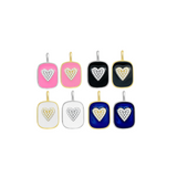 Enamel Heart Pendant