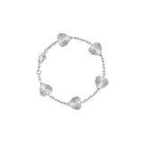Fluted Heart Bracelet