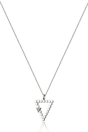 Dot Triangle Necklace on a Dainty Chain