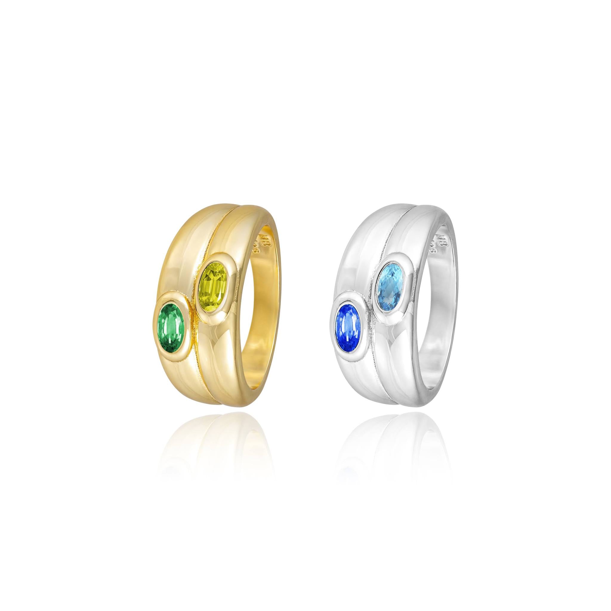 Double Stone Rings