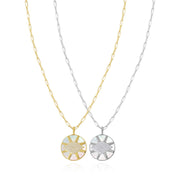 Sparkle of Protection Pendant on Paperclip Chain