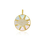 Evil Eye Coin Pendant