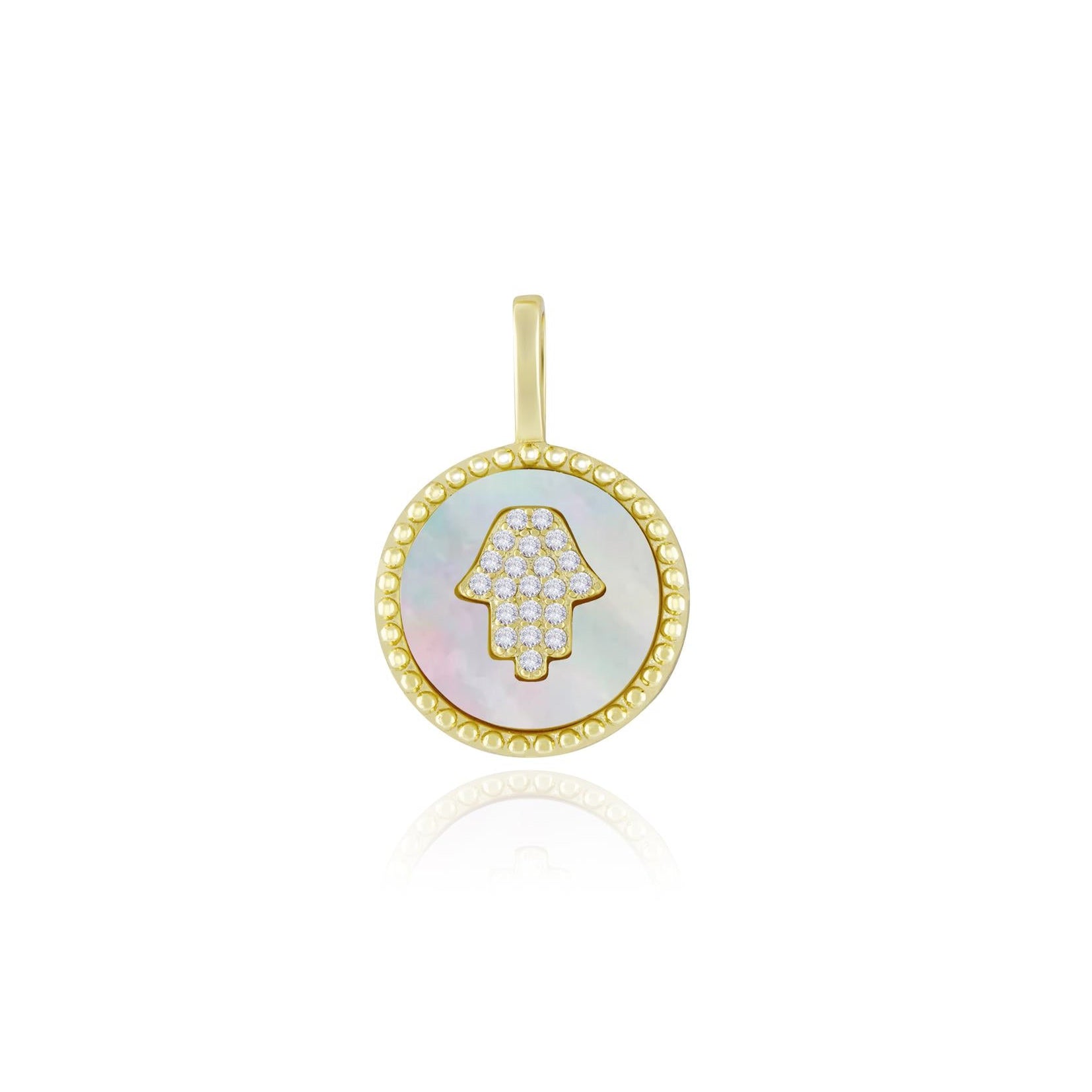 Hamsa Coin Pendant