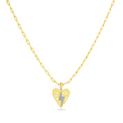 Bolt of Love Pendant on Paperclip Chain