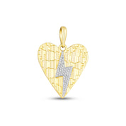 Bolt of Love Pendant on Paperclip Chain