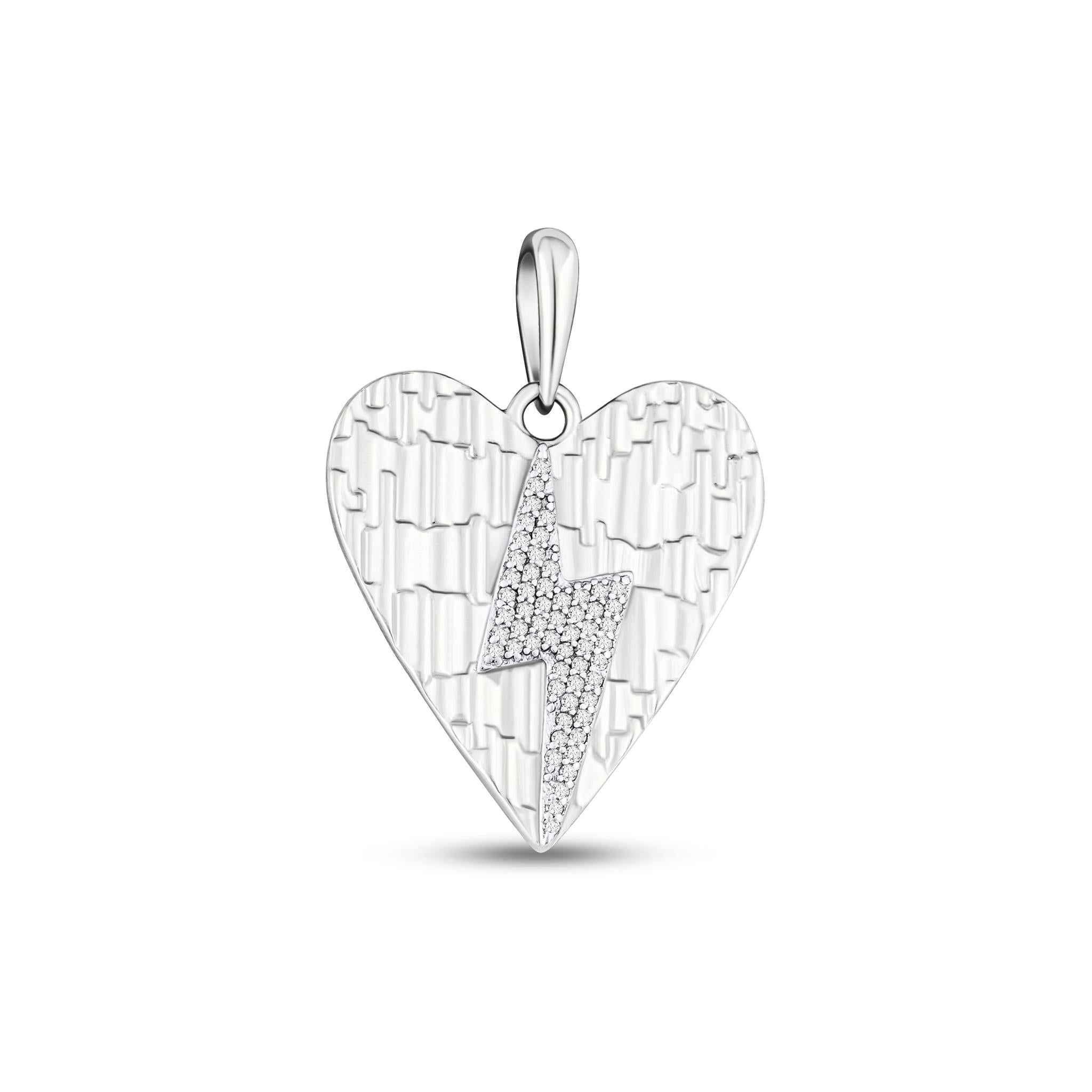 Bolt of Love Pendant on Paperclip Chain