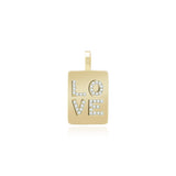 Love Plate Pendant