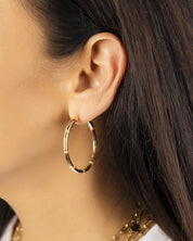 Bamboo Pavé Hoops