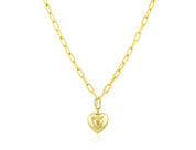MB Puffy 18" Heart Necklace