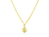 MB Puffy 18"/20" Heart Necklace