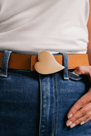 Sculpted Heart Belt
