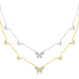 5 Pavé Butterfly Necklace