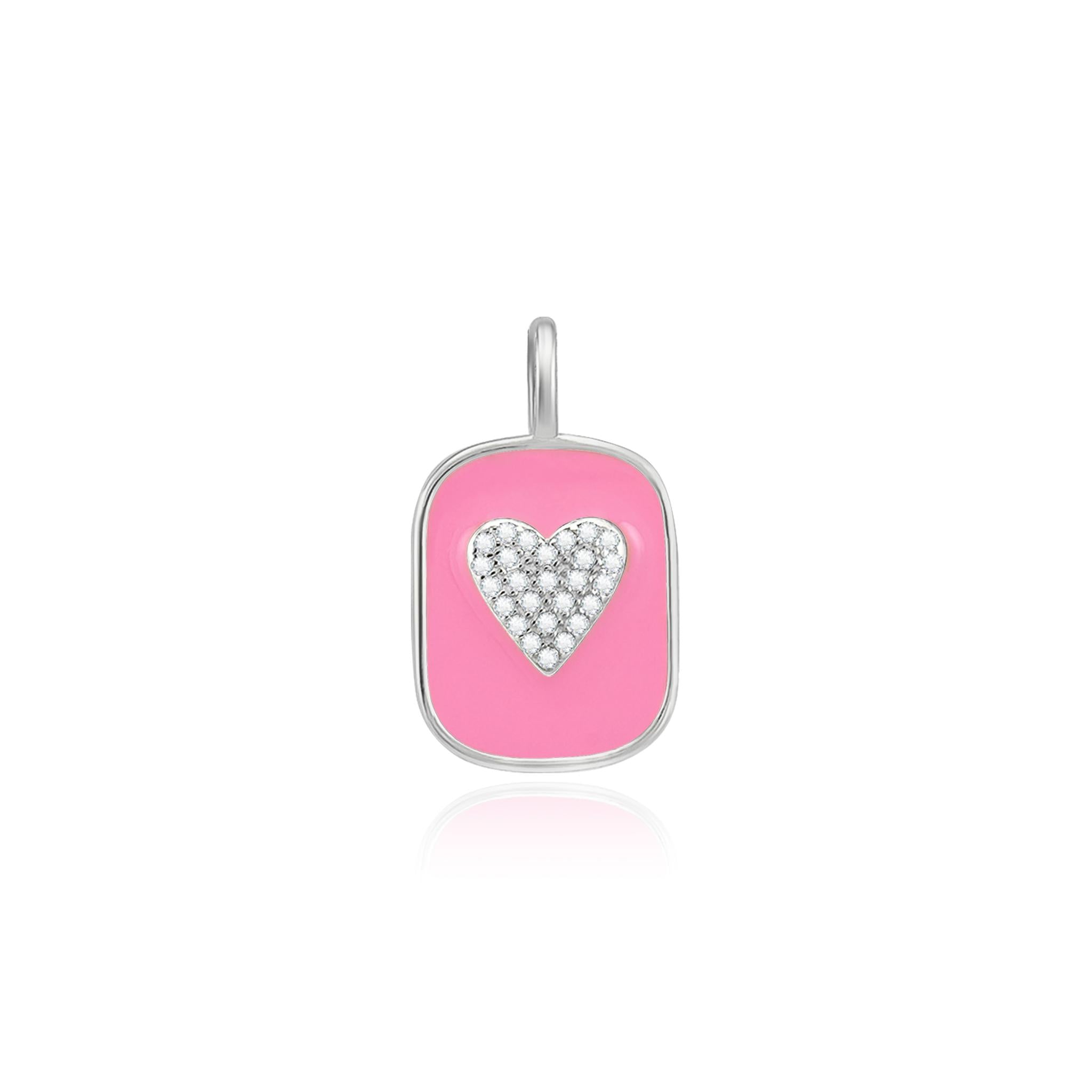 Enamel  Heart Pendant