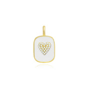 Sealed with a Heart Pendant on Paperclip Chain