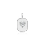 Sealed with a Heart Pendant on Paperclip Chain