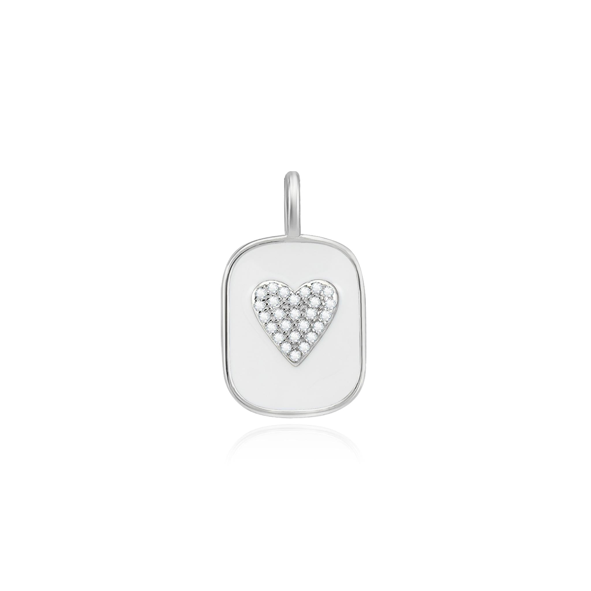 Sealed with a Heart Pendant on Paperclip Chain