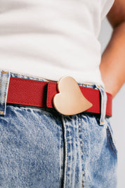 Sculpted Heart Belt
