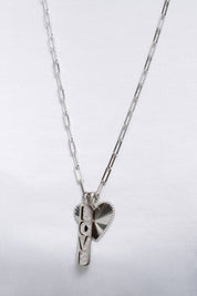 MB Fluted Heart Pendant